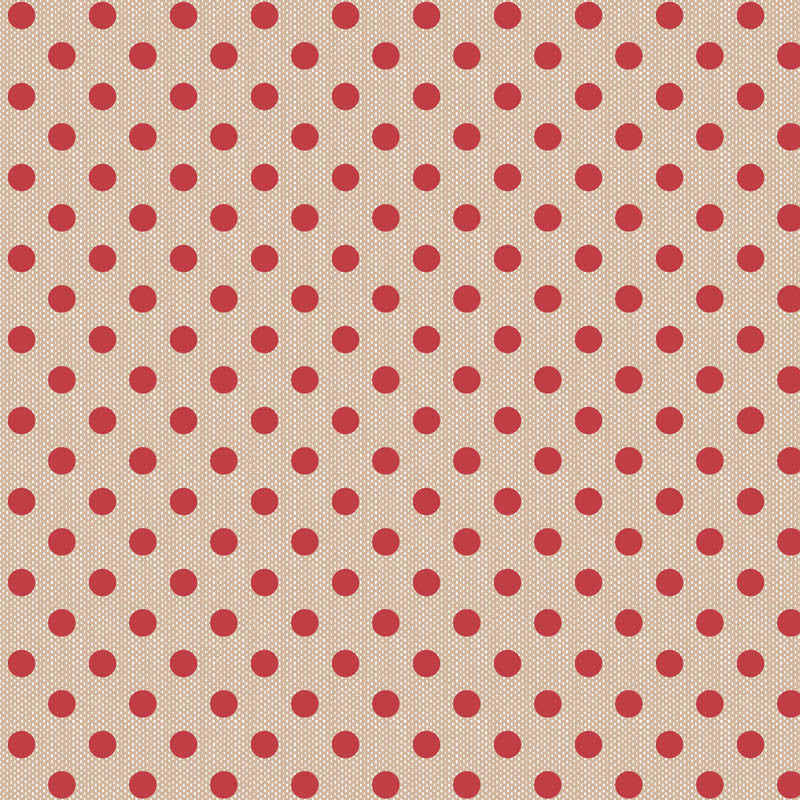 Tilda Wovens - Polkadot Red