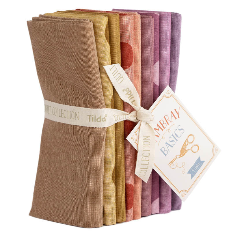 Chambray Basics - Autumn Hues - 9 Piece Fat Quarter Bundle - Tilda