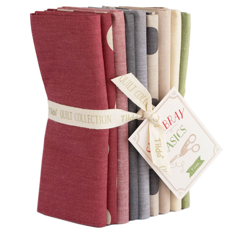 Chambray Basics - Winter Hues - 9 Piece Fat Quarter Bundle - Tilda