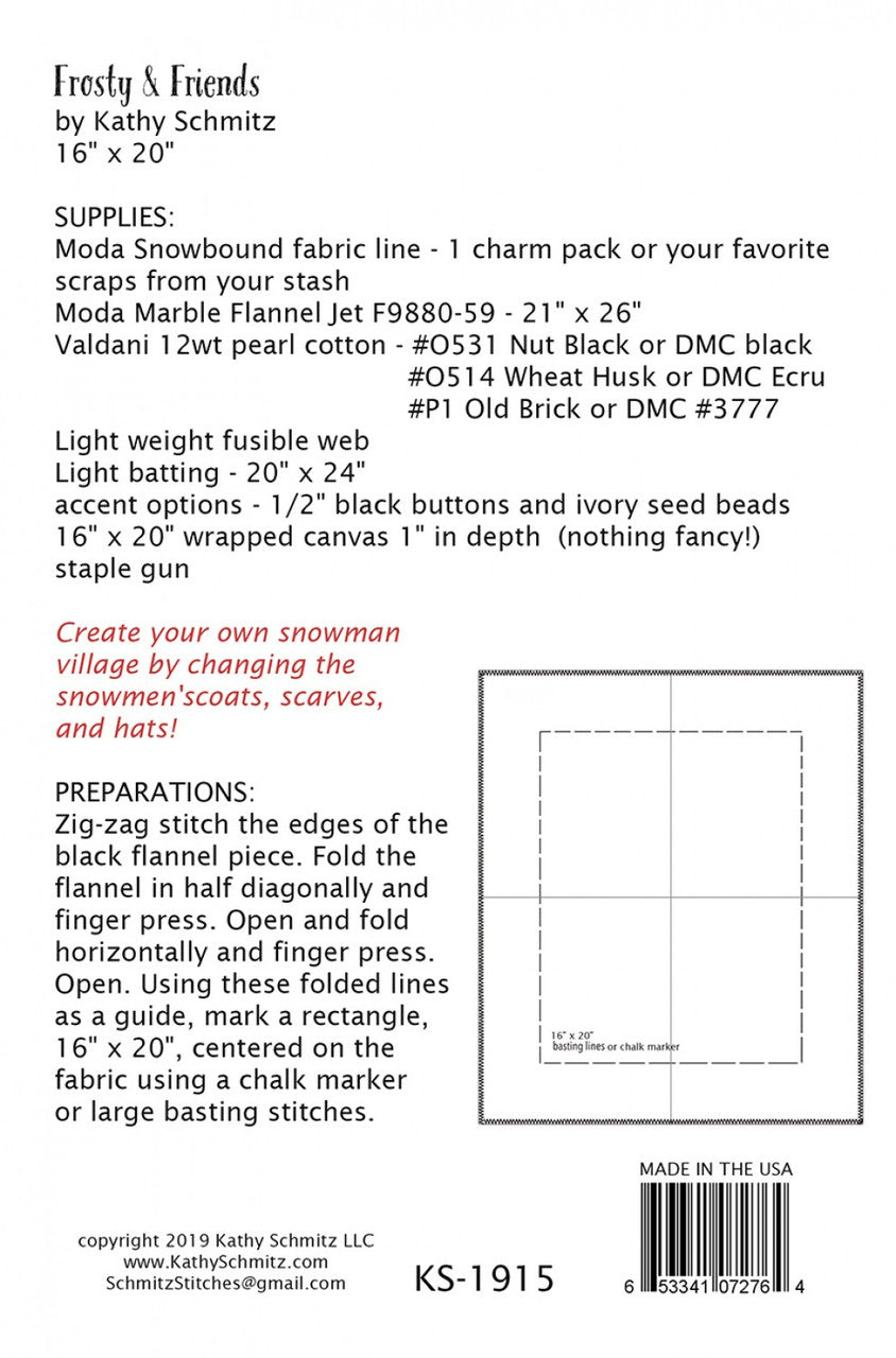 Frosty & Friends Pattern by Kathy Schmitz