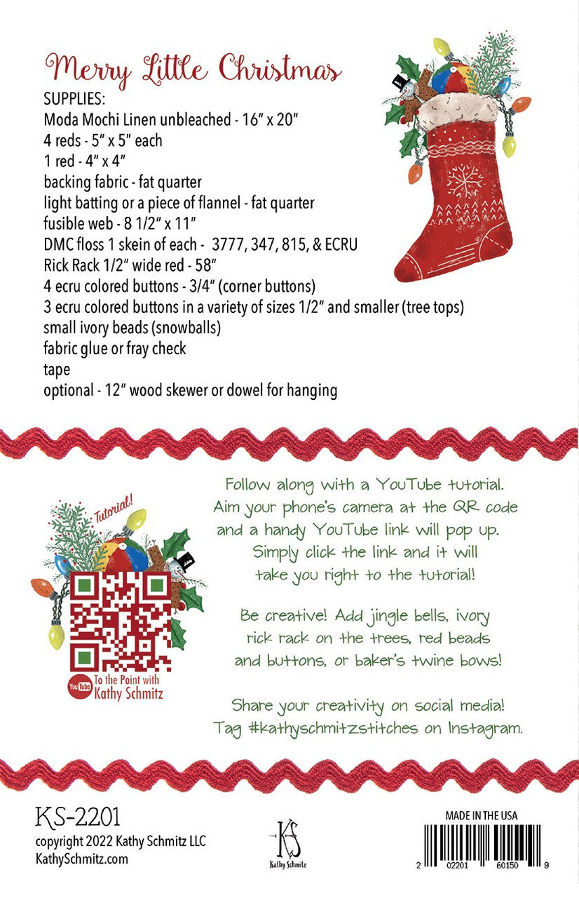 Merry Little Christmas Pattern by Kathy Schmitz