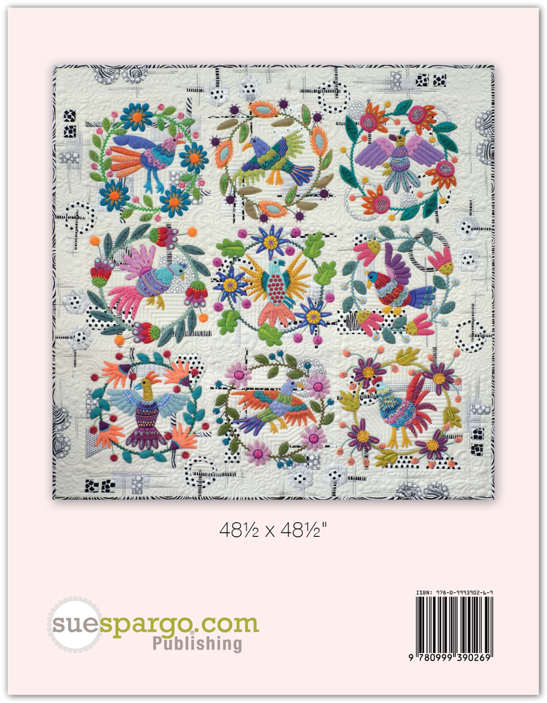 Of a Feather Book by Sue Spargo_back