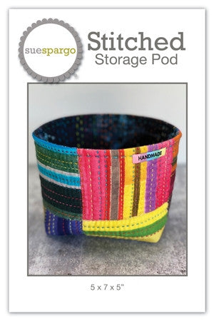 Stitched Storage Pods Pattern by Sue Spargo