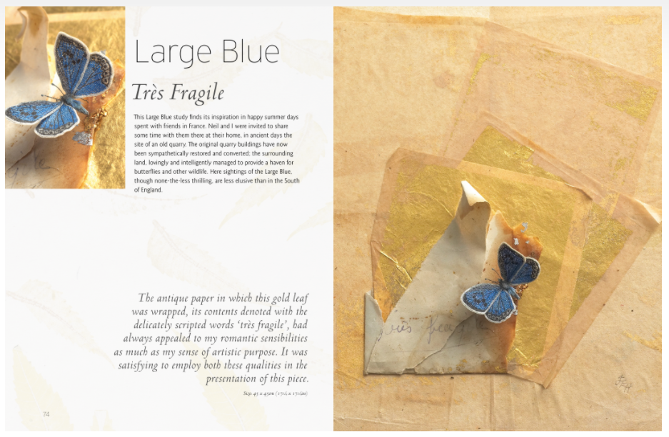 The Art of Embroidered Butterflies Book by Jane E. Hall_sample3