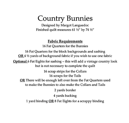 Country Bunnies Pattern by The Pattern Basket_details