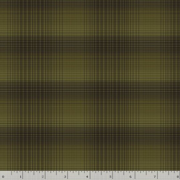 Primrose Garden Weaves - Tonal Plaid Green - Marcus Fabrics