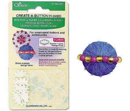 Clover Create-a-Button - Flower