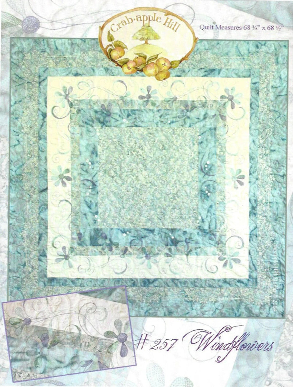 Windflowers Batik Quilt Pattern by Crabapple Hill Studio