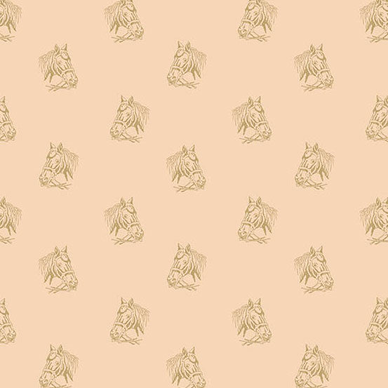 Painted Pony in Pink from Secret Stash's Warm Tones Collection by Laundry Basket Quilts for Andover Fabrics. 100% Premium Quilting Cotton.