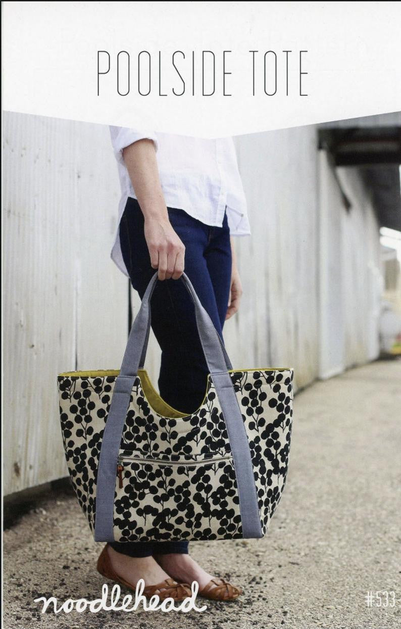 Poolsdie Tote Pattern by Noodlehead