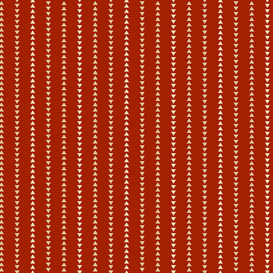 Country Road in Red from Secret Stash's Warm Tones Collection by Laundry Basket Quilts for Andover Fabrics. 100% Premium Quilting Cotton.