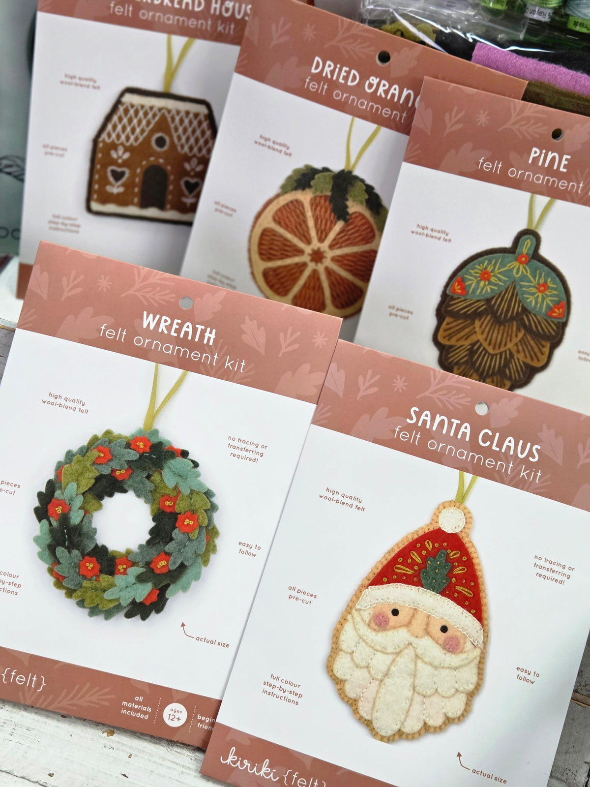 Kiriki Press Holiday Ornament Kits | Quilt Patterns by Thimble Blossoms | Mystery Rainbow Batik Boxes | Sew + Tell