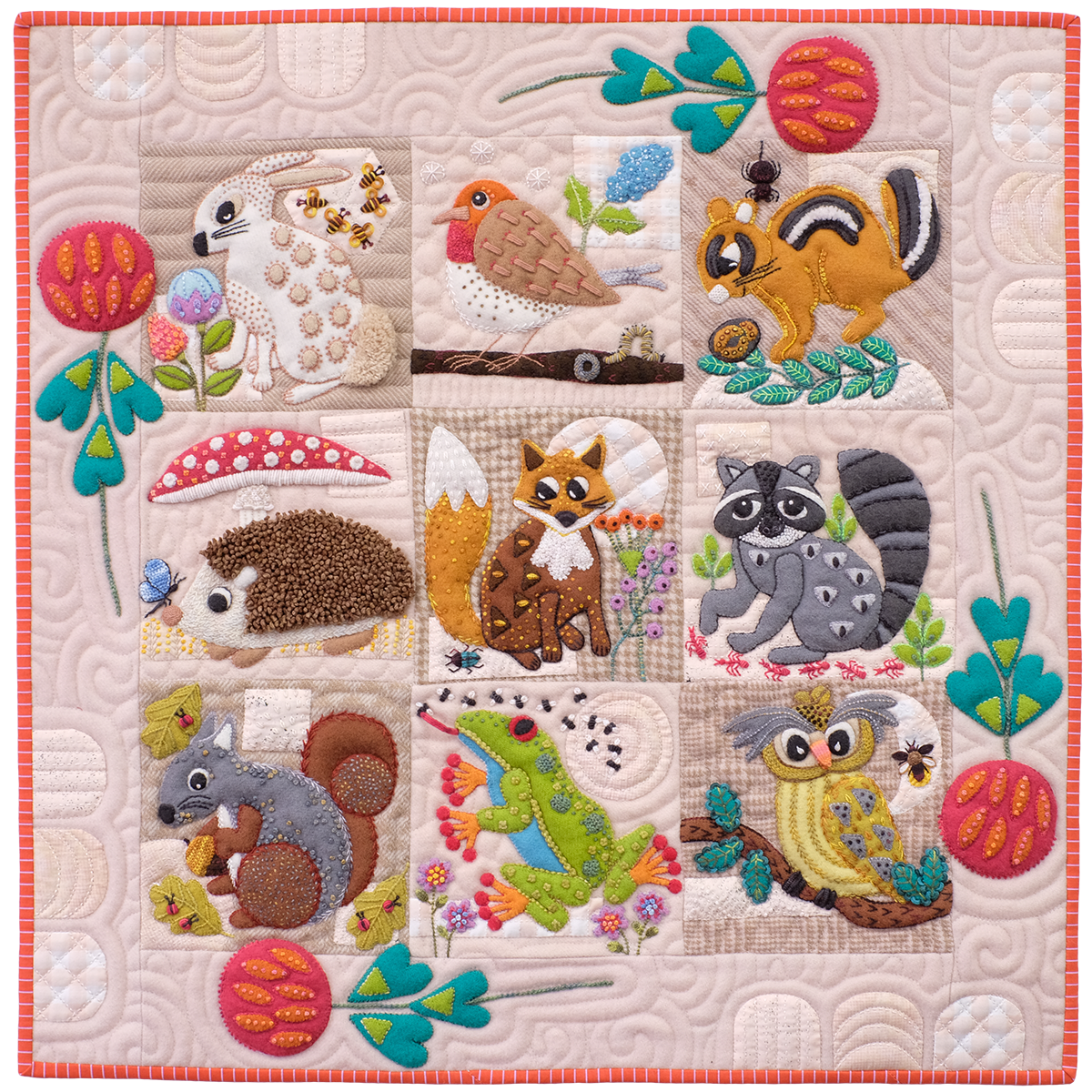 New Block of the Month by Sue Spargo - Critter & Clover BOM - Starting August 2025