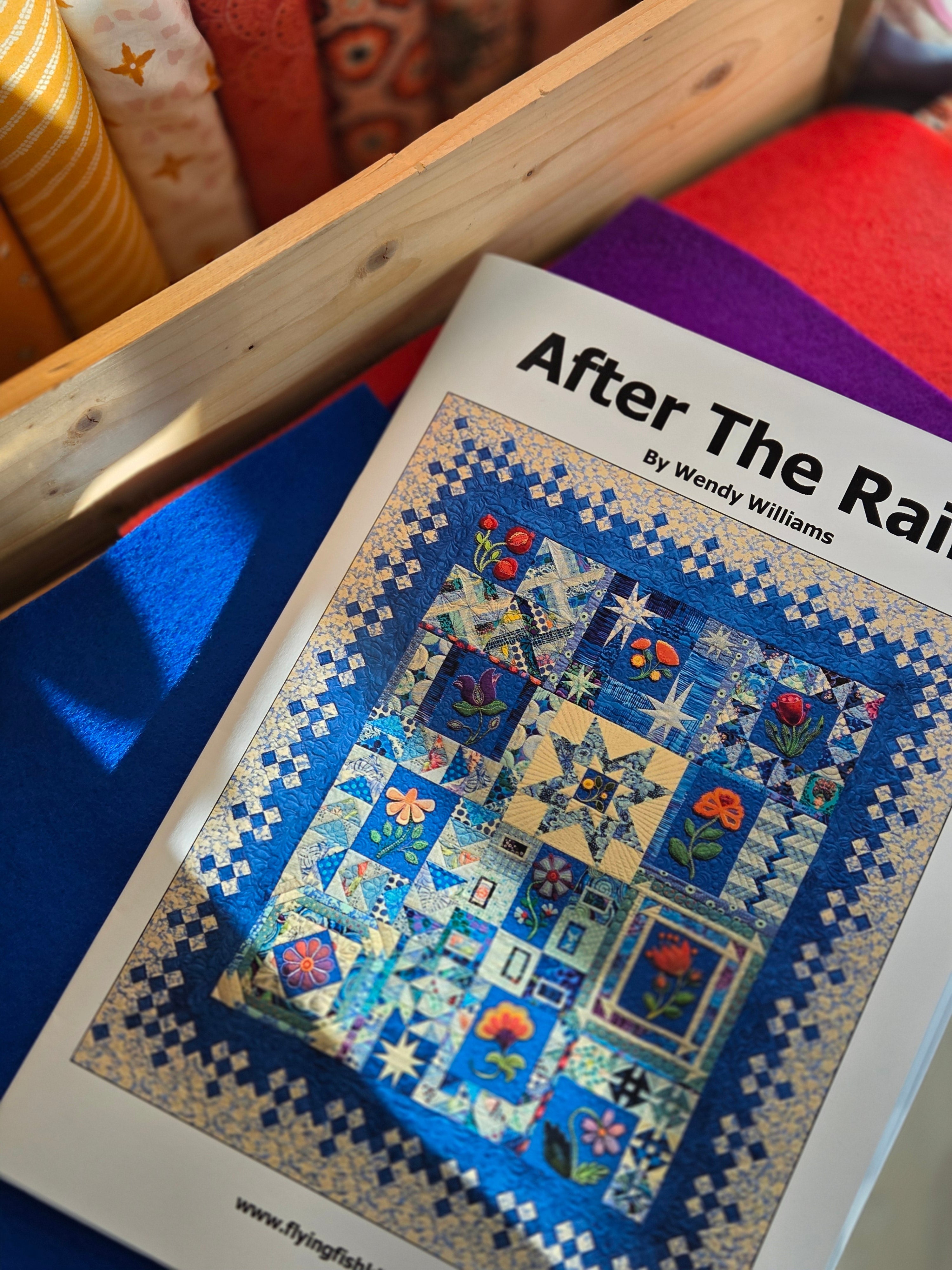 After The Rain BOM | Gardenista & Barcelona from AGF | Monochrome by Dear Stella | Notions from Sarah Hearts | Jen Kingwell Restock | Daylight Portable Lights