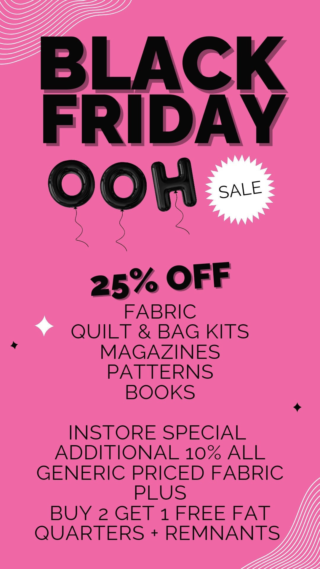 Black Friday Week | OOH Classes | Local Handmade Seam Rippers