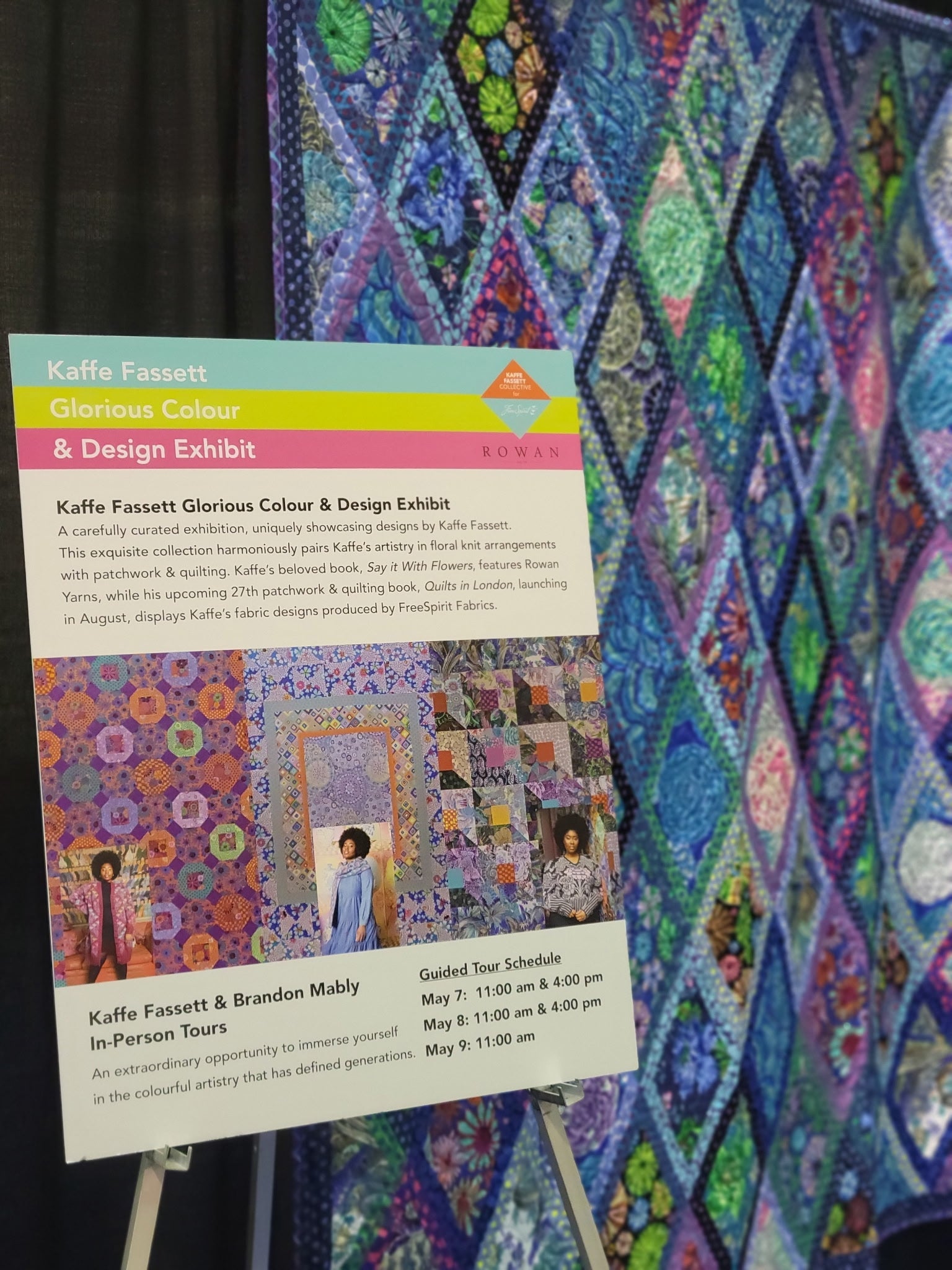 OOH at H+H Americas: 2025 in Chicago - Kaffe Fassett Quilt Exhibit Sneak Peek
