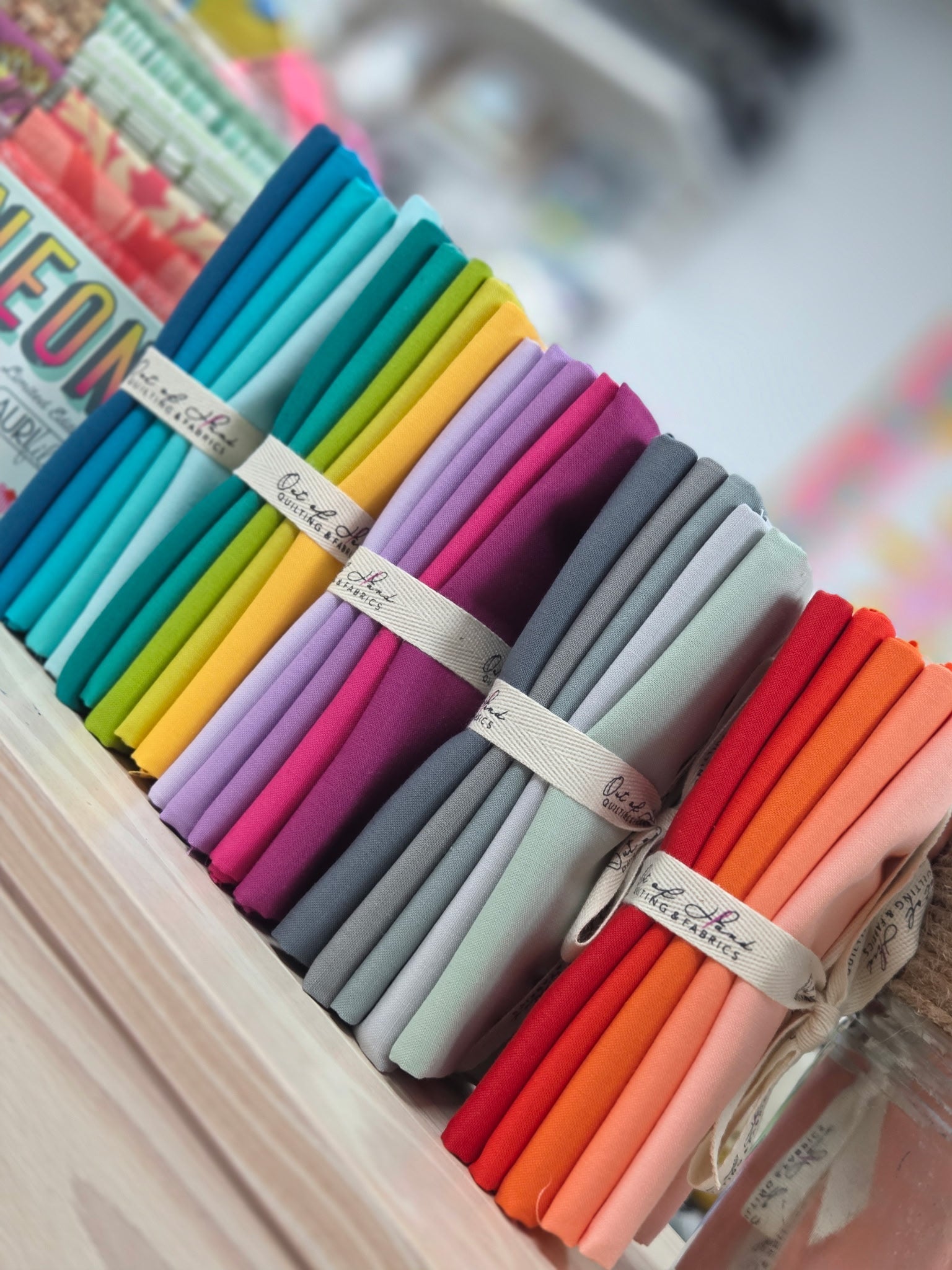 Kona Cotton Fat Quarter Fabric Bundles - Shop Curated 5 Piece