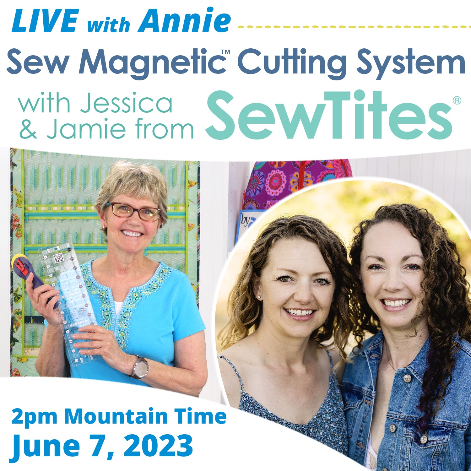Live Announcement with Annie of ByAnnie - with SewTites talking about Sew Magnetic Cutting System