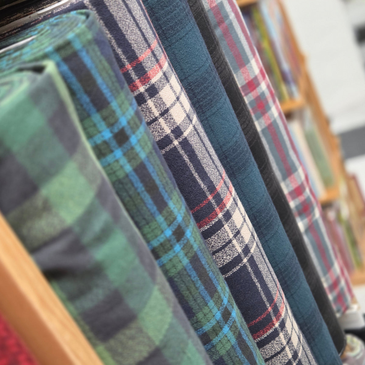 Neppy Mammoth Flannel & Neon Neppy from Robert Kaufman | Orchard Run by Anna ...