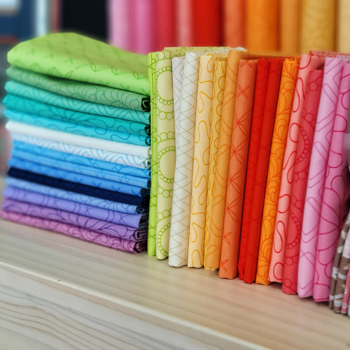 Rainbow Sherbert Fabric by Sariditty for Moda Fabrics