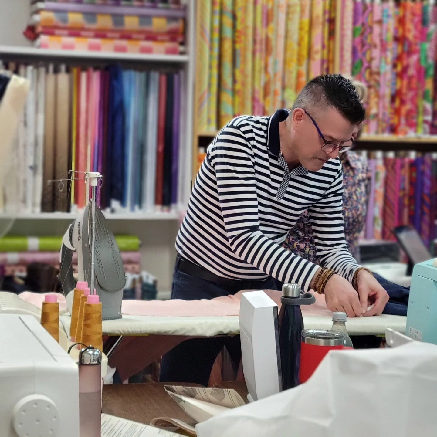 Ron Collins' back for May 2025 Classes at Out of Hand Quilting & Fabrics