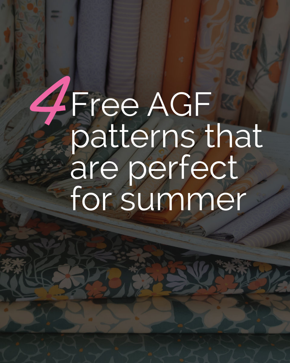 4 AGF Sewing Patterns Perfect for the Summer + Maker Spotlight – Out of ...