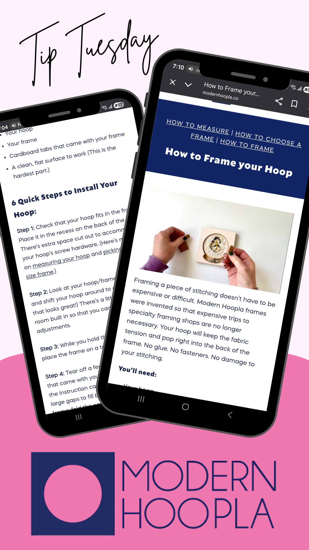 Tip Tuesday - November 11, 2025 - How to Frame your Hoop with Modern Hoopla