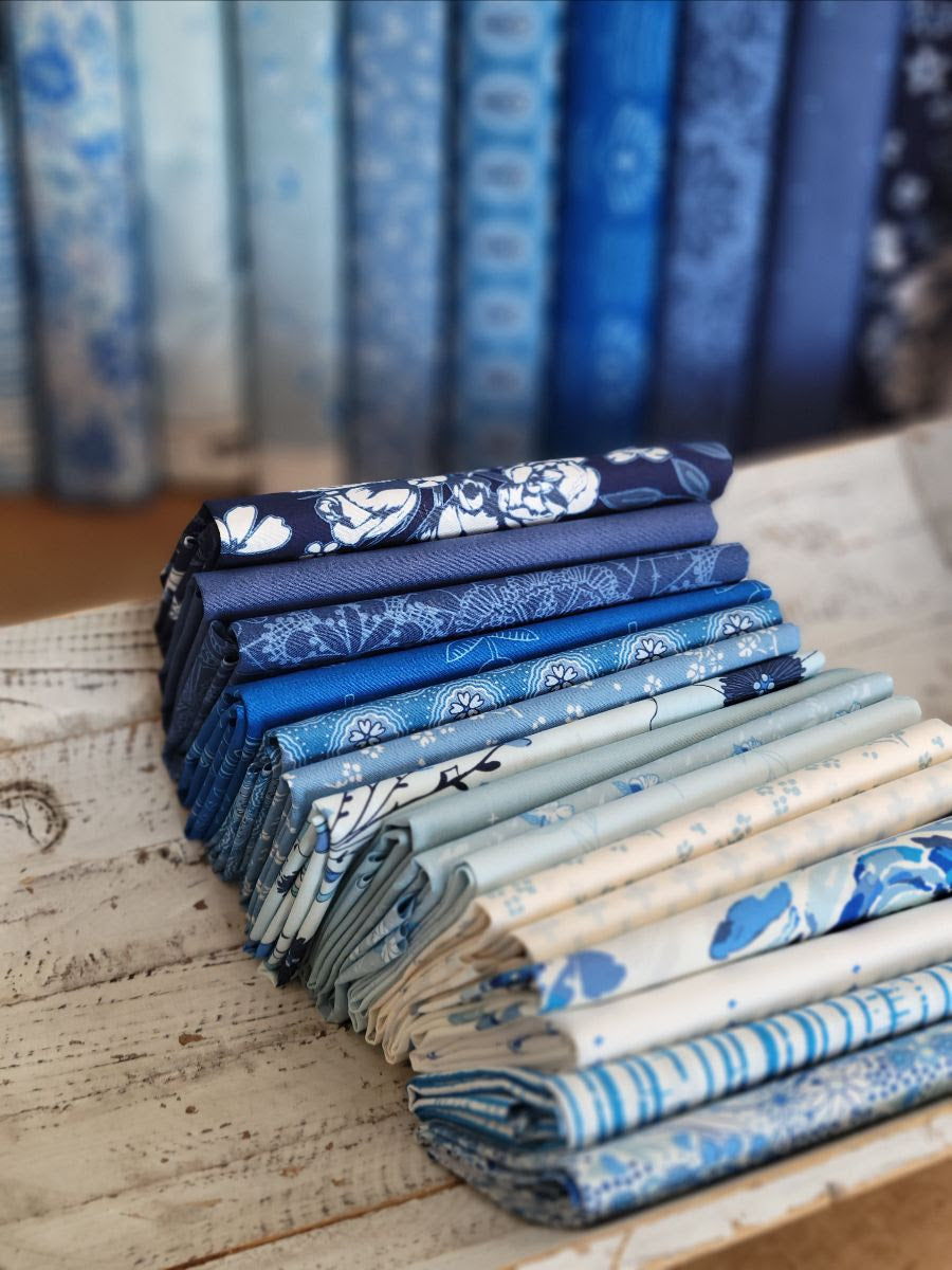 True Blue Fabric Collection by Maureen Cracknell for Art Gallery Fabrics