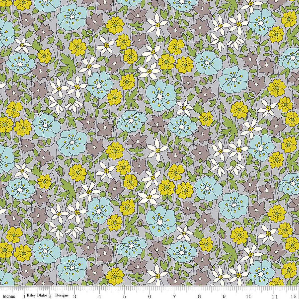 Woodland Walk - Daisy Delight A - Liberty Quilting Cotton