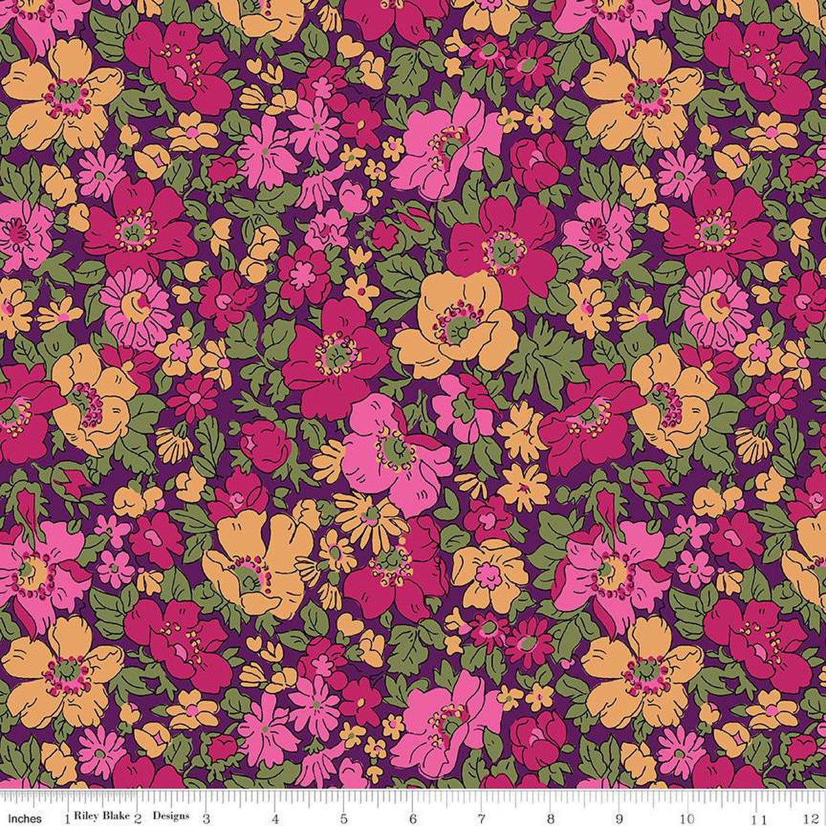 Wide-Width - Cosmos Park Wide A - Liberty Quilting Cotton