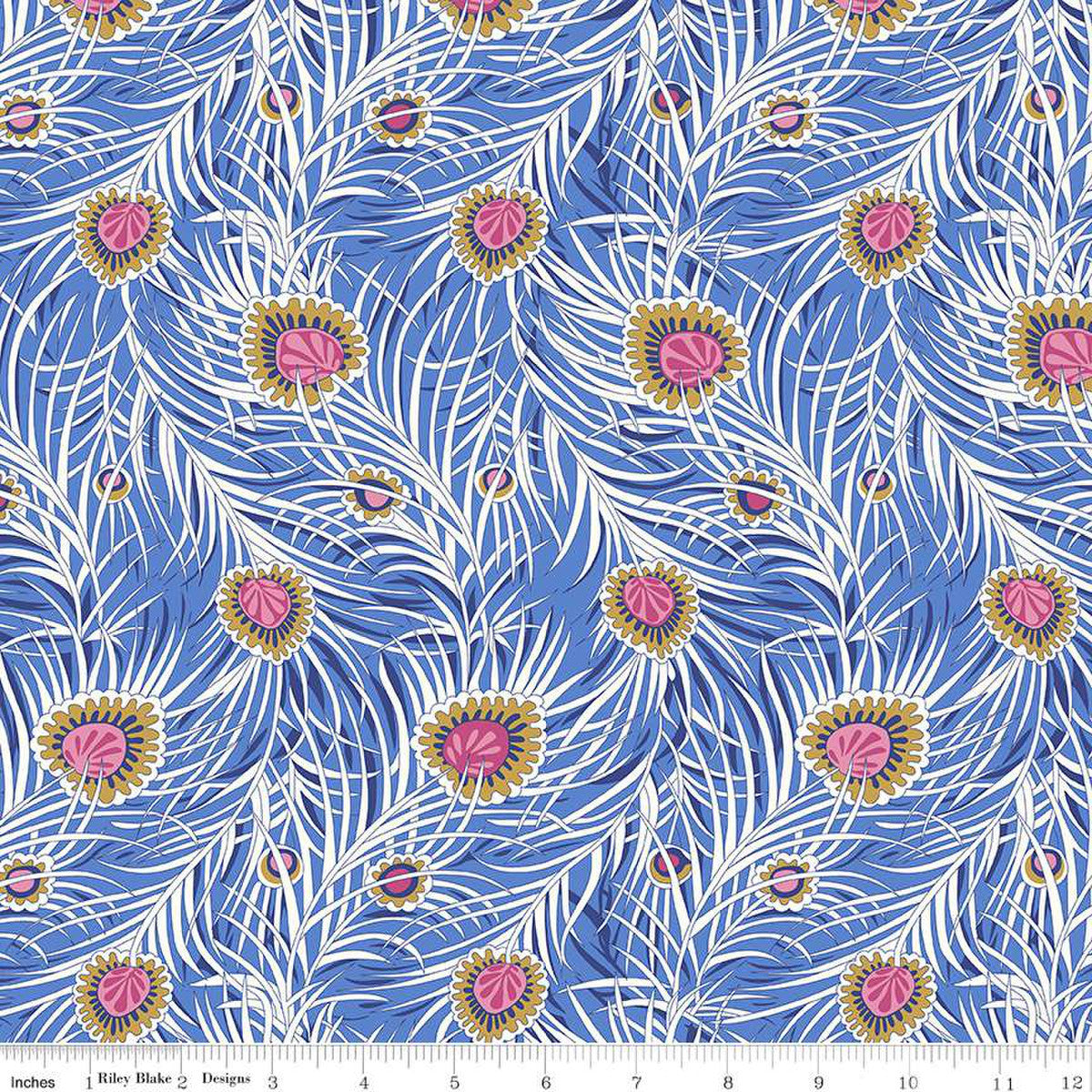 Wide-Width - Peacock Dance Wide C - Liberty Quilting Cotton
