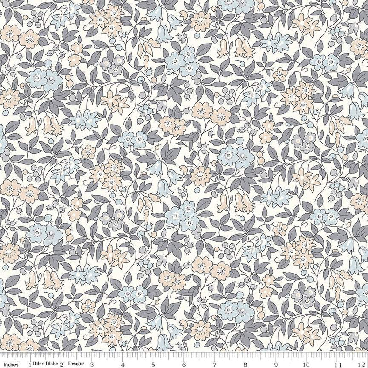 Wide-Width - Trailing Blossom Wide B - Liberty Quilting Cotton