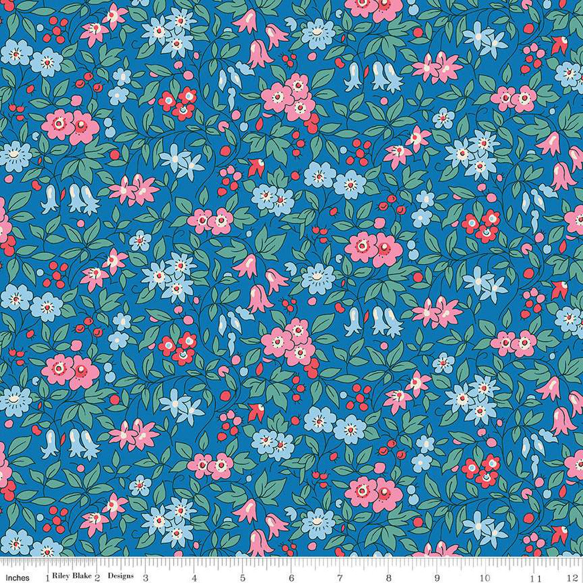Wide-Width - Trailing Blossom Wide C - Liberty Quilting Cotton