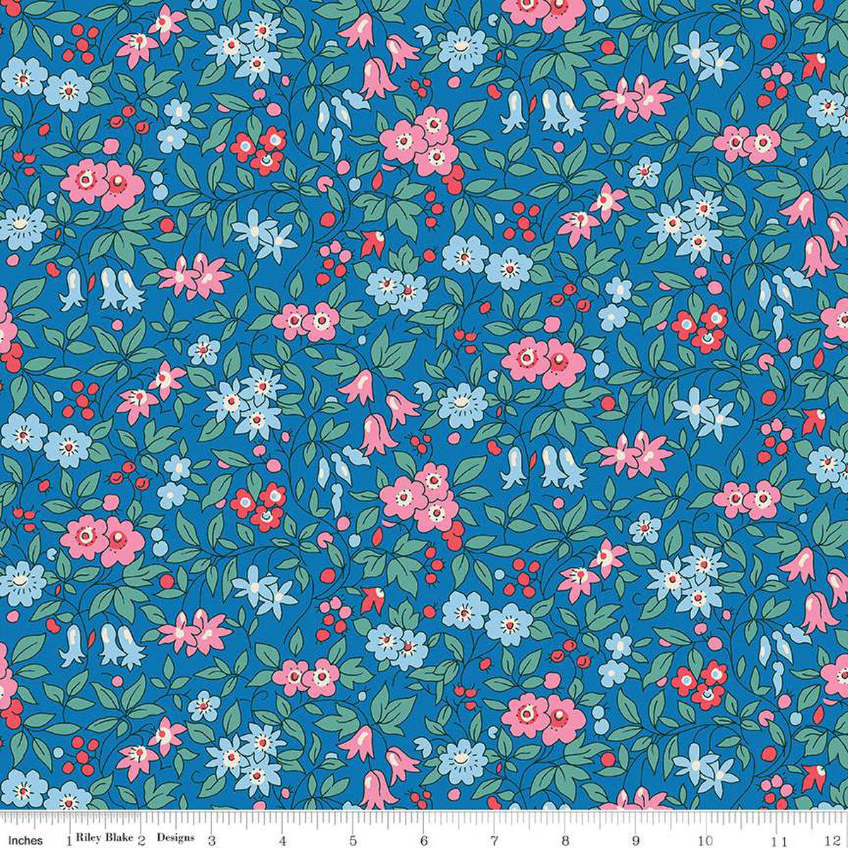 Wide-Width - Trailing Blossom Wide C - Liberty Quilting Cotton