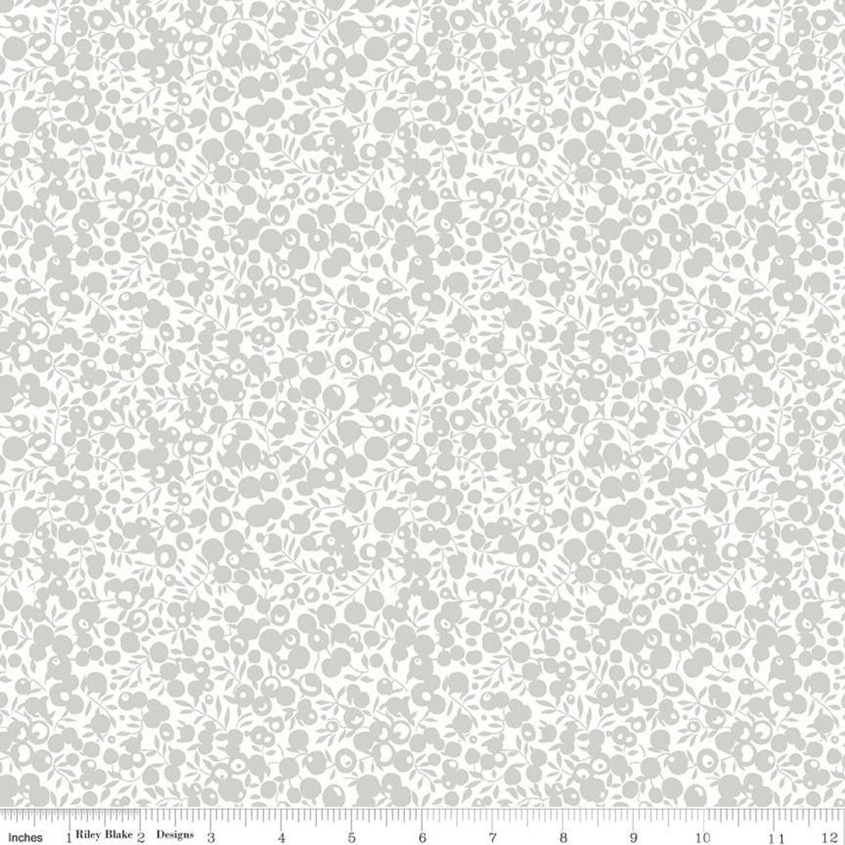 Wiltshire Shadow Basics - Silver - Liberty Quilting Cotton