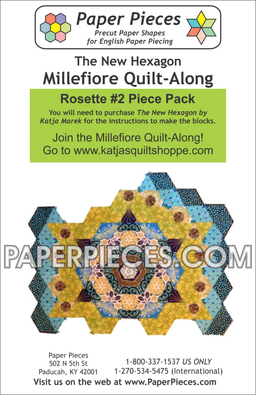 Paper Pieces - Rosette #2 Piece Pack  - Millefiori