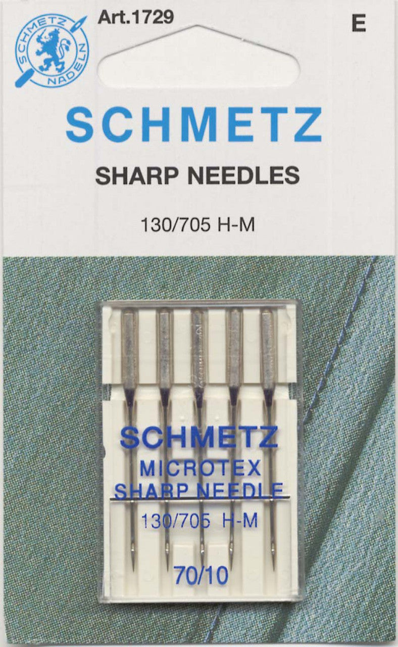 Schmetz Sharp / Microtex Needle 130/705 H-M Size 70/10