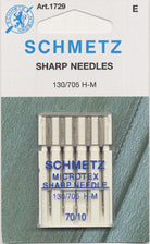 Schmetz Sharp / Microtex Needle 130/705 H-M Size 70/10
