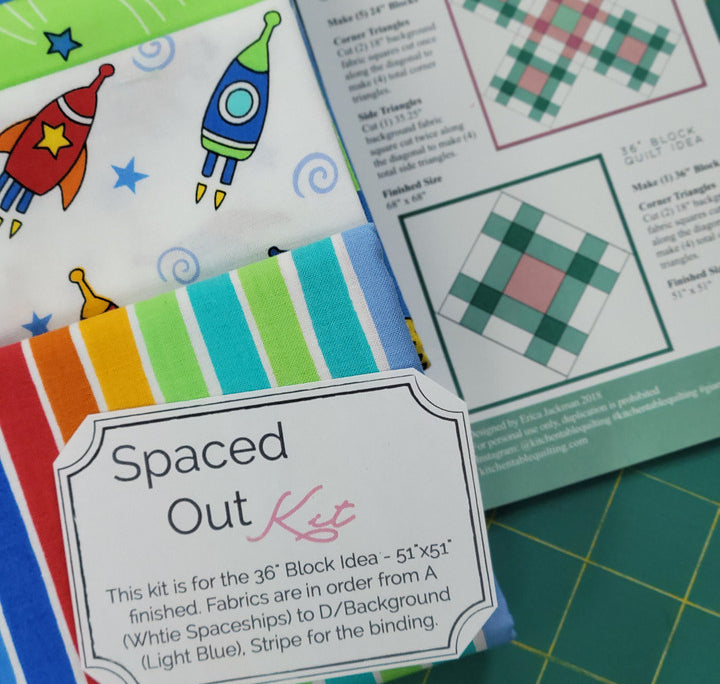 spaced out quilt kit