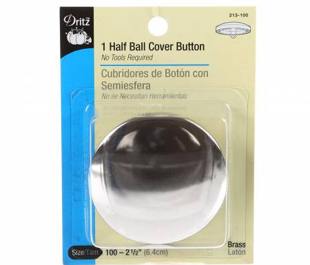 Dritz Button Cover Half Ball 2-1/2in