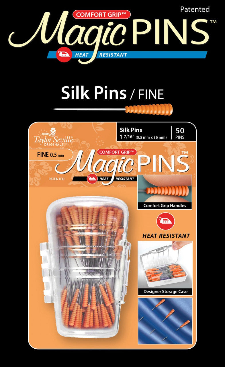 Taylor Seville Magic Pins Silk Fine - 50pc