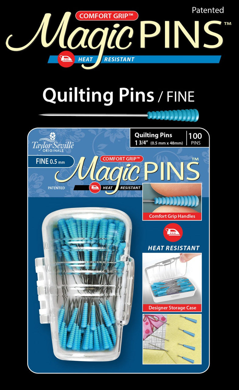 Taylor Seville Magic Pins Quilting Fine - 100pc