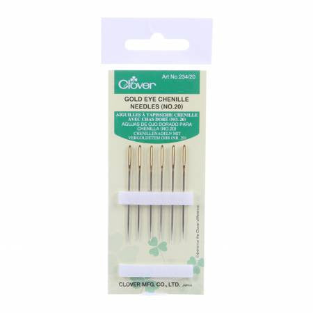 Clover Gold Eye Chenille Needles - No.20