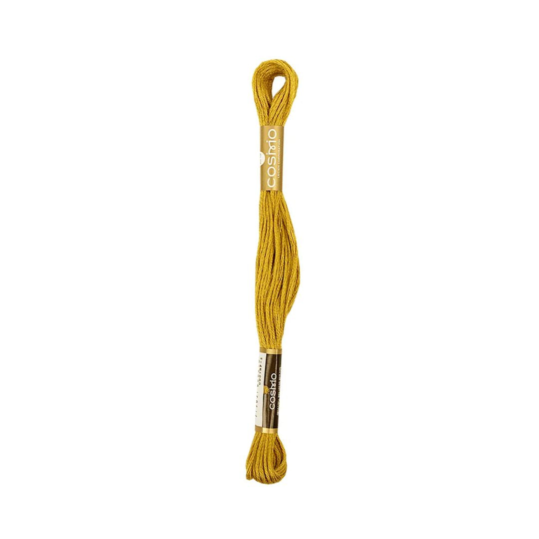 Cosmo Cotton Embroidery Floss - 2512-822 - Amber Green – Out of Hand ...