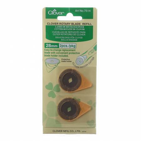 Clover Replacement Rotary Blade - 28mm 2 ct