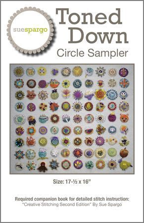 Toned Down Circle Sampler Pattern by Sue Spargo