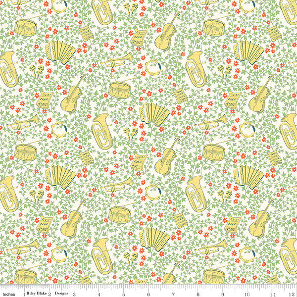 Garden Party - Musical Meadow B - Liberty Quilting Cotton