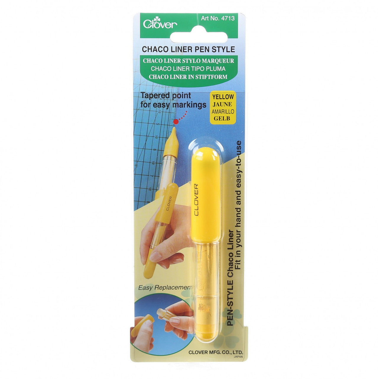 Clover Chaco Liner Pen Style Yellow