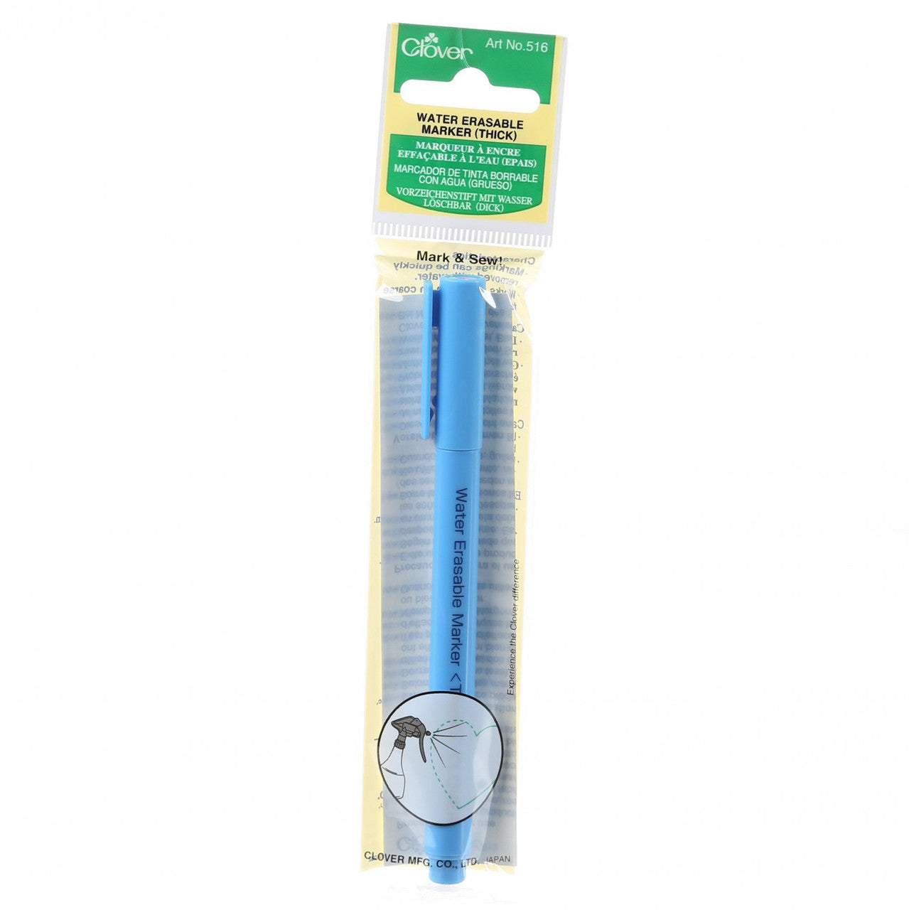 Clover Water Soluble Marker Blue - Thick