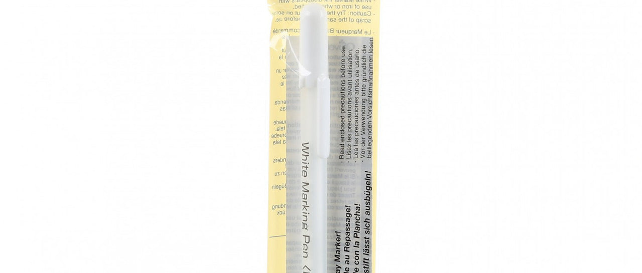 Clover Water Soluble or Iron Off Marking Pen - White